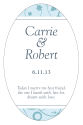 Provencale Oval Wedding Labels